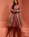 Rose Pink Embroidered Kurta Set