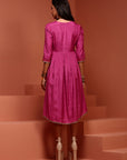 Pink Shantoon Gathered Kurta