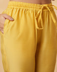 Yellow Embroidered Kurta Set