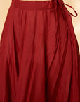 Off-White & Red Kurta & Skirt Set