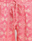 Pink A-line Mandarin Kurta set