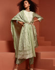 Sage Green Chikankari Kurta Set