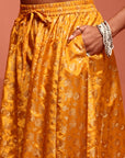 Yellow Chanderi Kurta Set