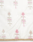 Off-white Brocade Anarkali Set