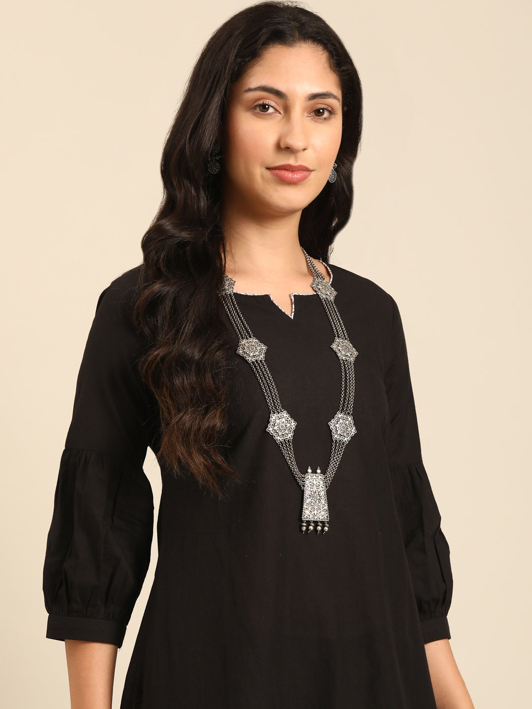 Monochrome Black Kurta Set