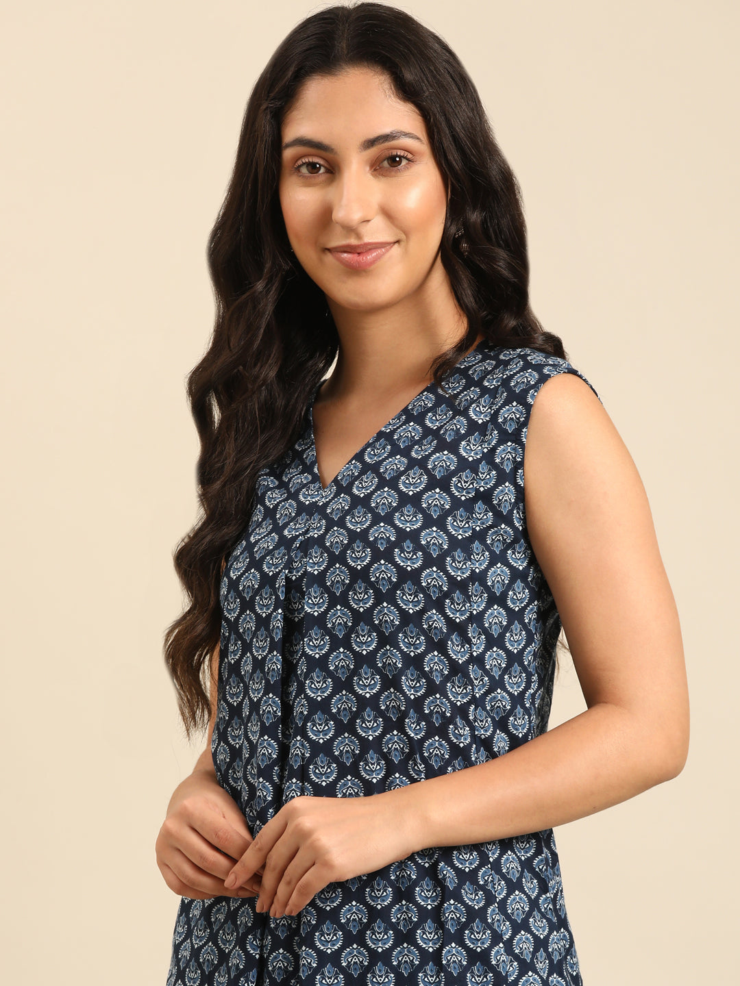 Indigo Printed Kurta Pant Set