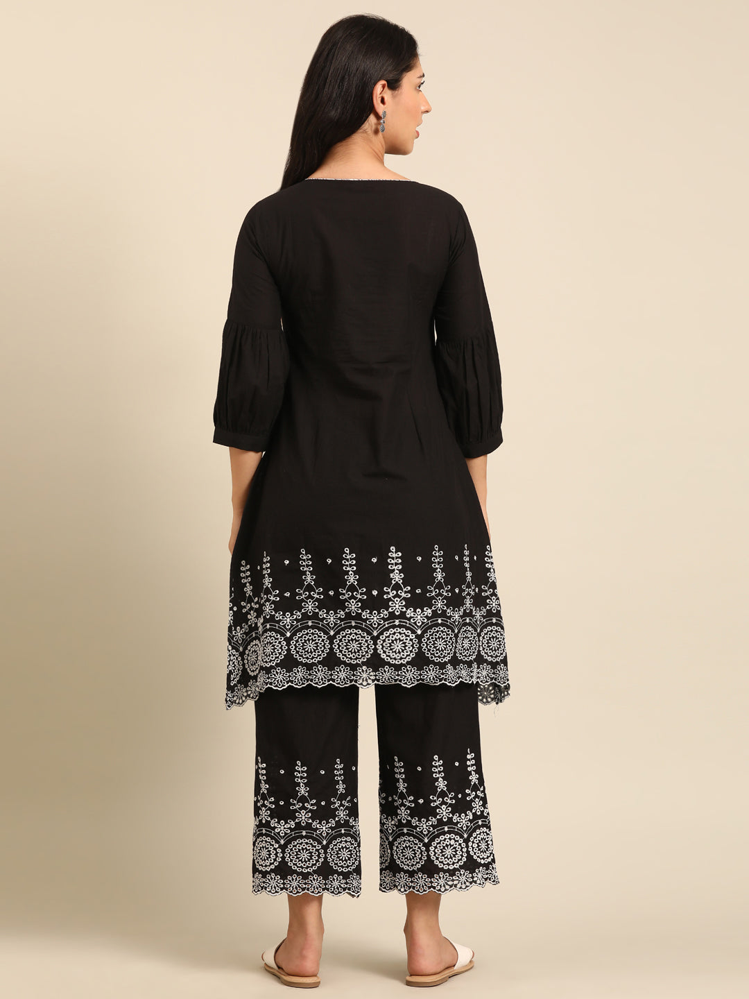 Monochrome Black Kurta Set