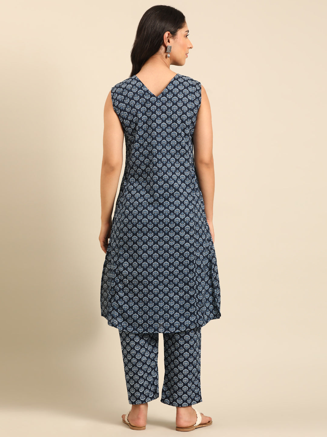 Indigo Printed Kurta Pant Set