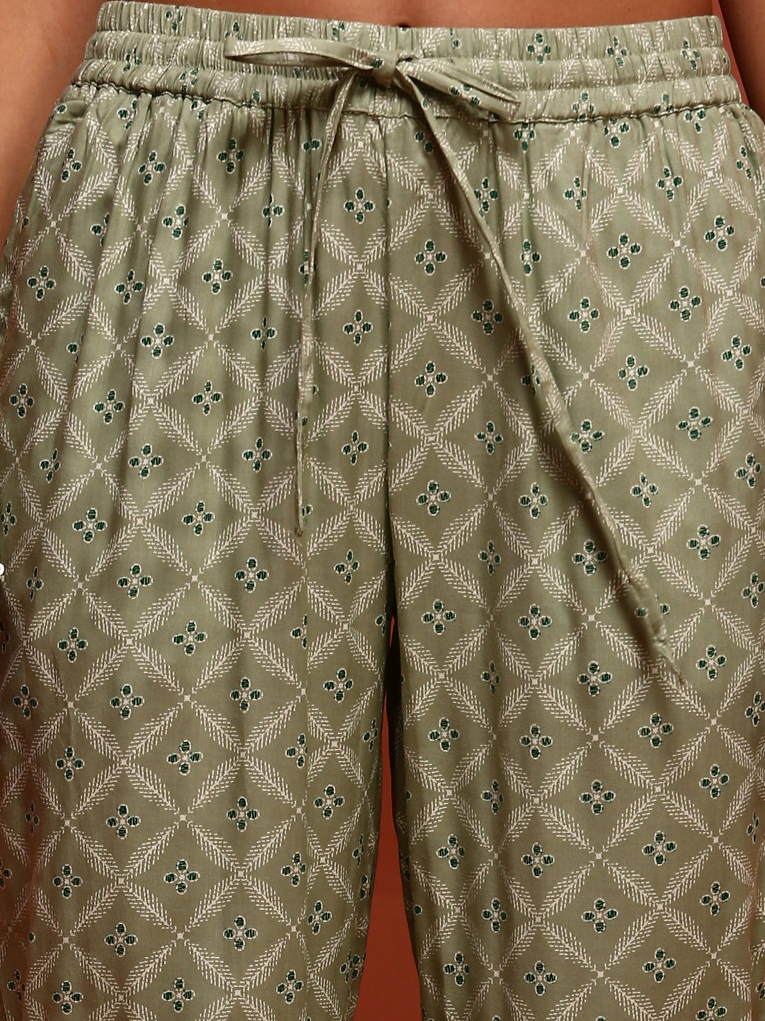 Sage Green Chikankari Kurta Set