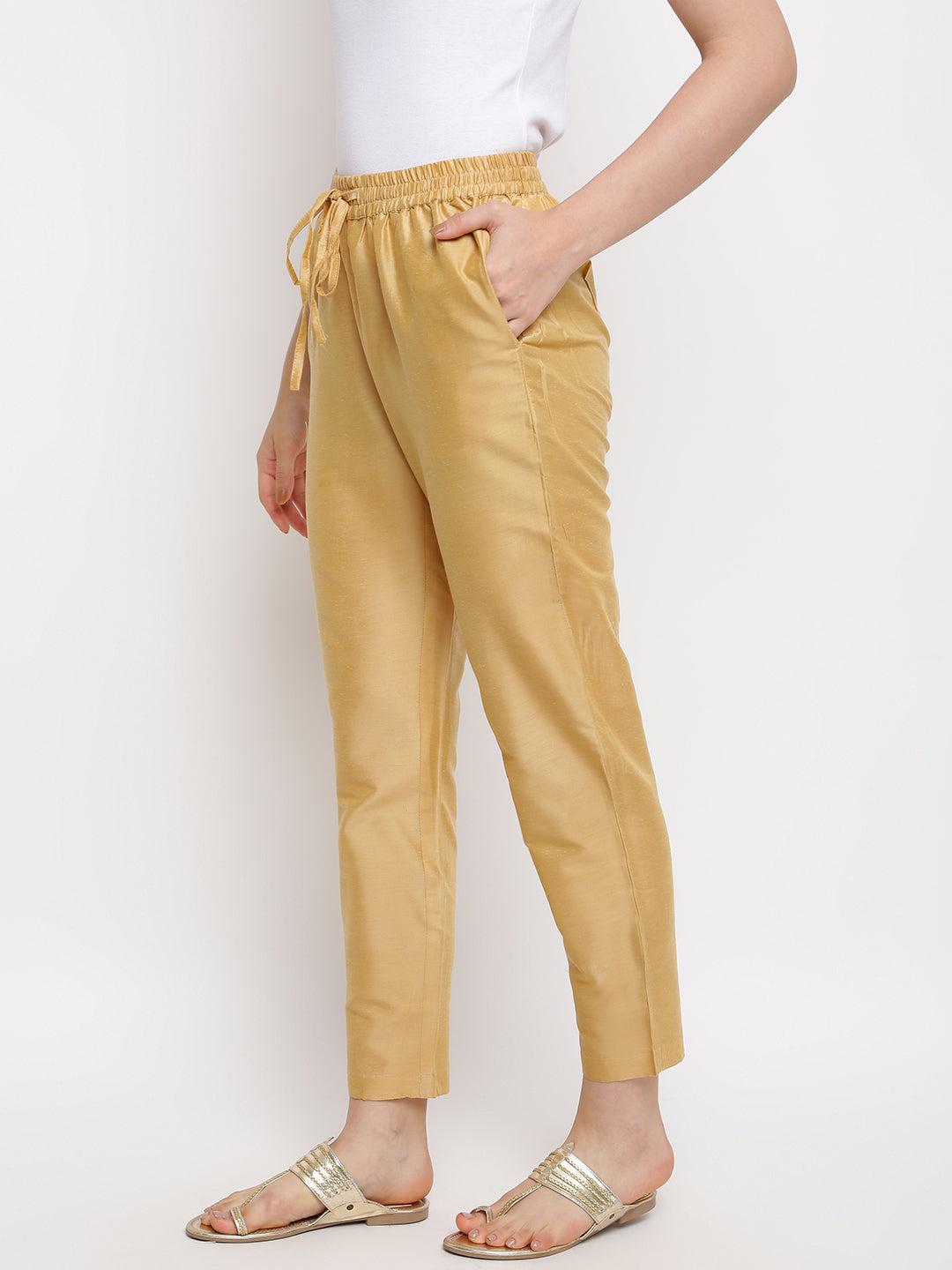 Gold Straight Pant