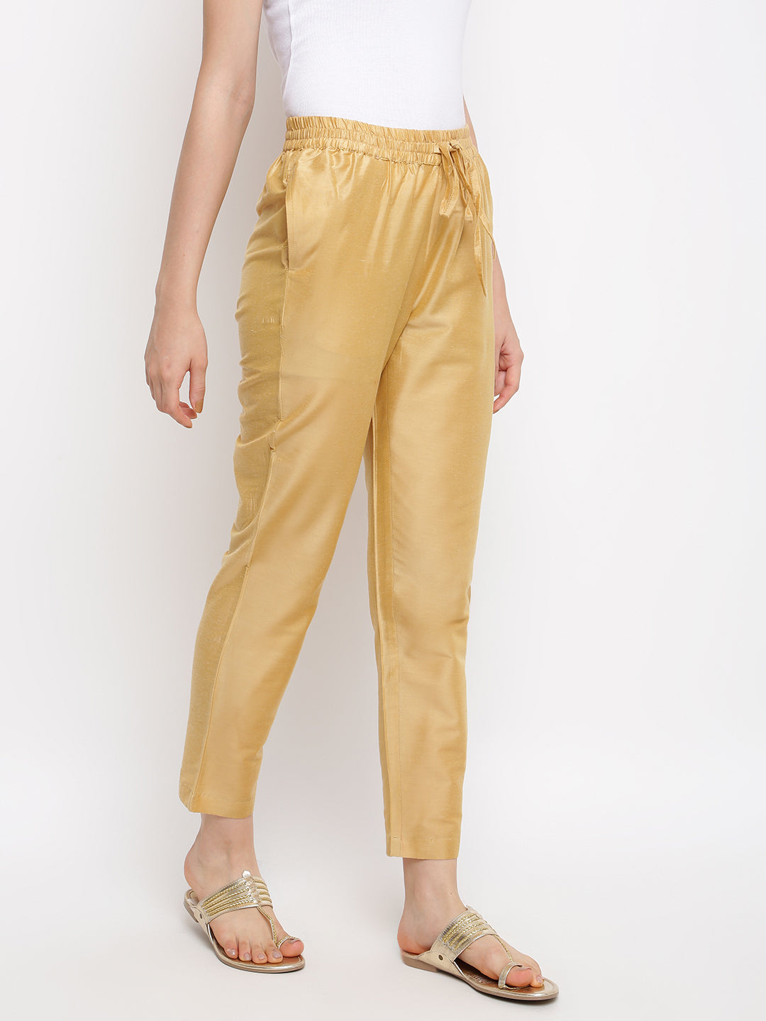 Gold Straight Pant