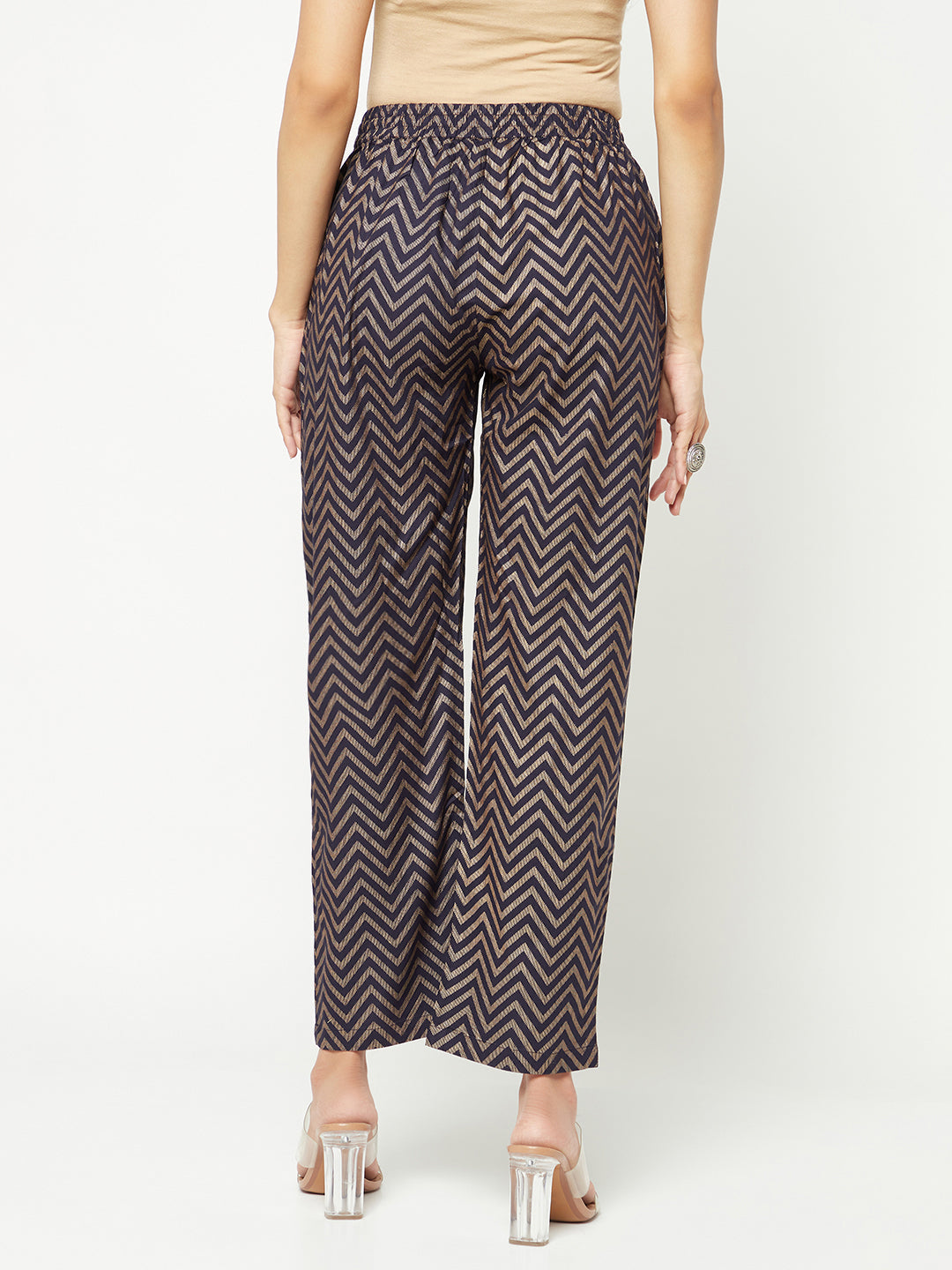 Printed straight pant