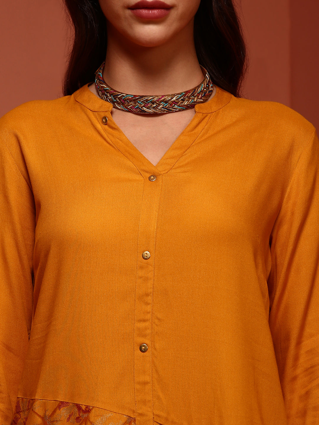 Stylish Mustard Printed Kurta