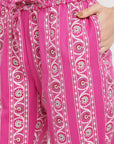 Printed Pink Kurta Suit