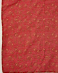 Red Embroidered Kalidar Kurta Set
